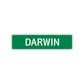 Darwin Street Sign Children Name Room Plate
