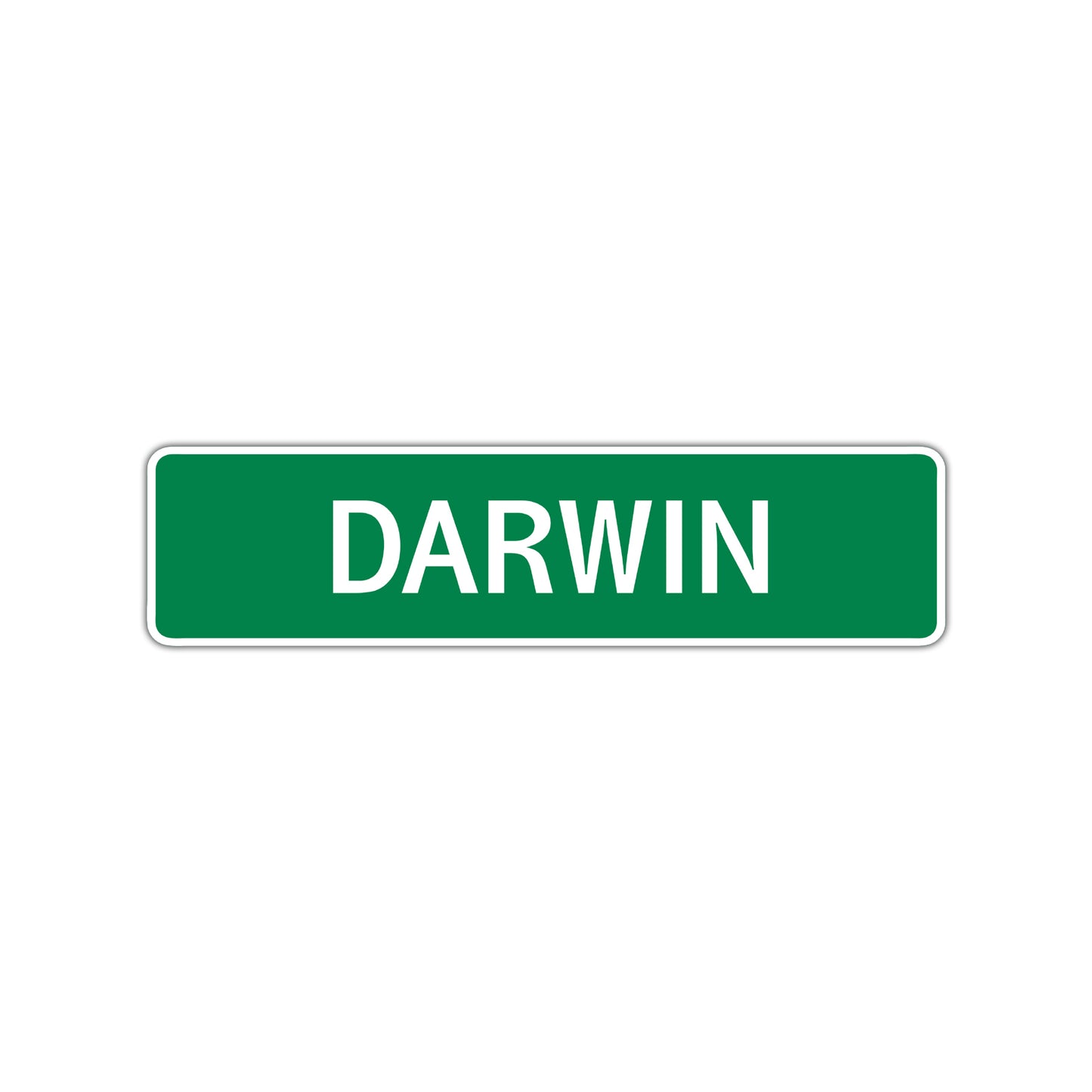 Darwin Street Sign Children Name Room Plate