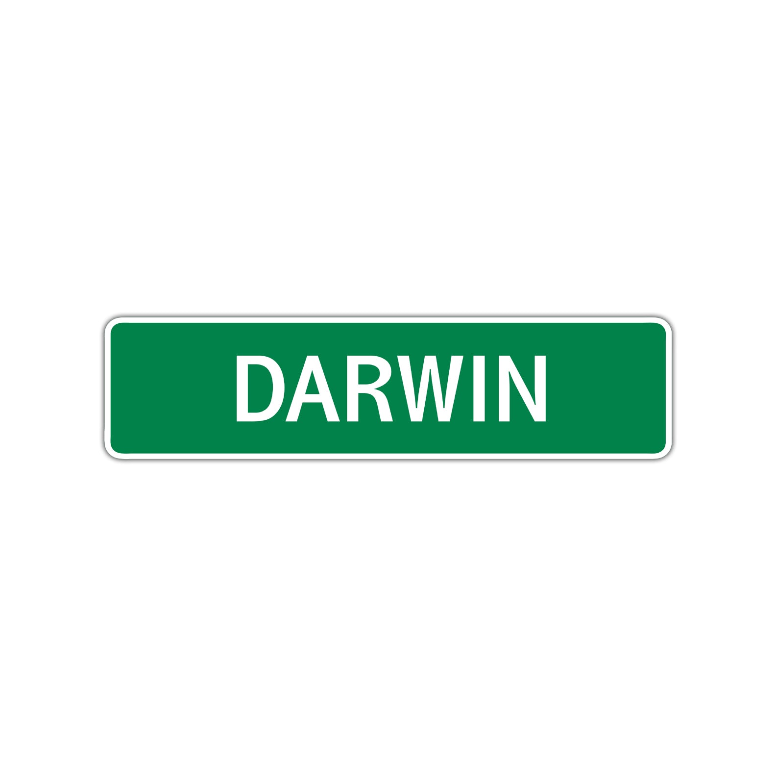 Darwin Street Sign Children Name Room Plate