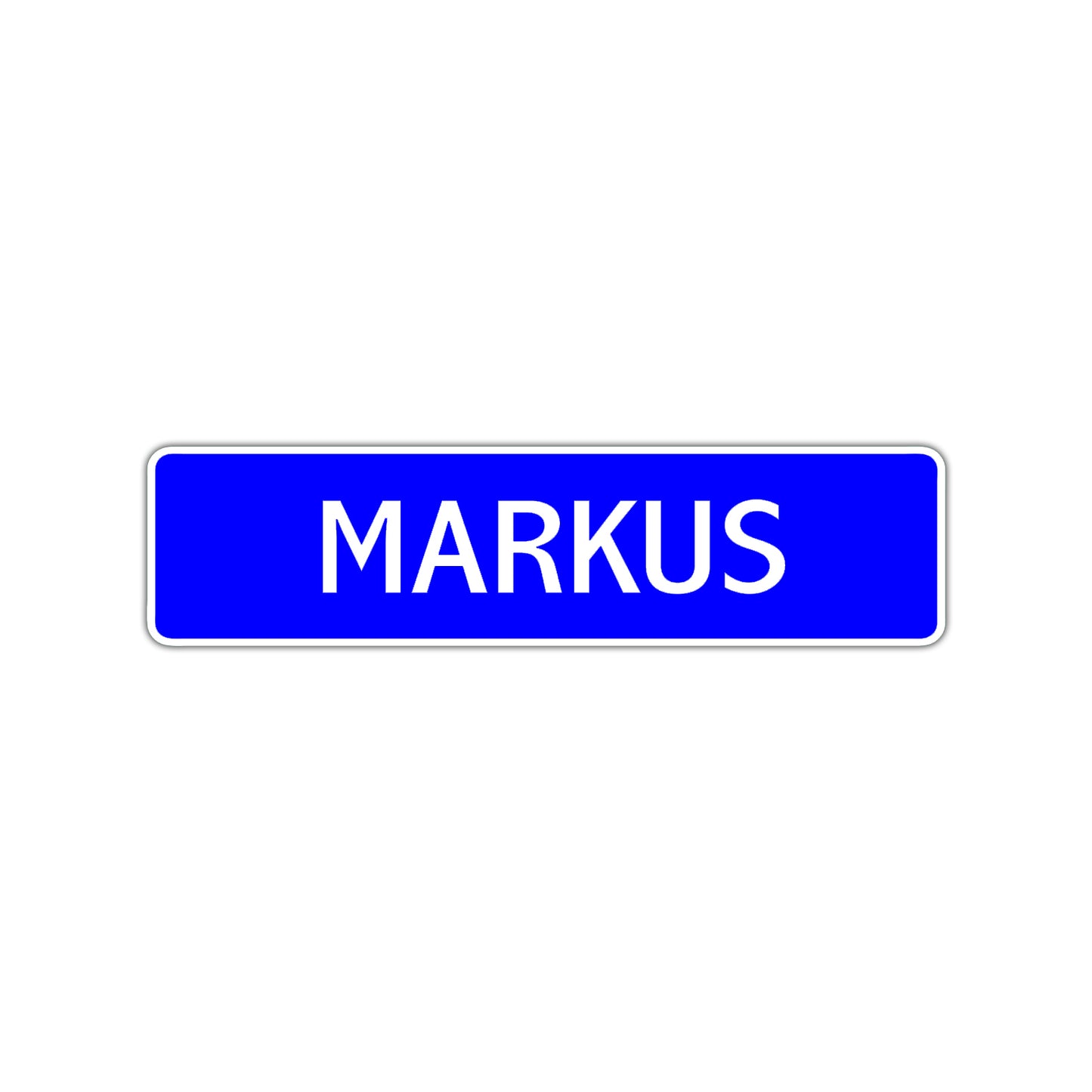 Markus Street Sign Children Name Room Plate