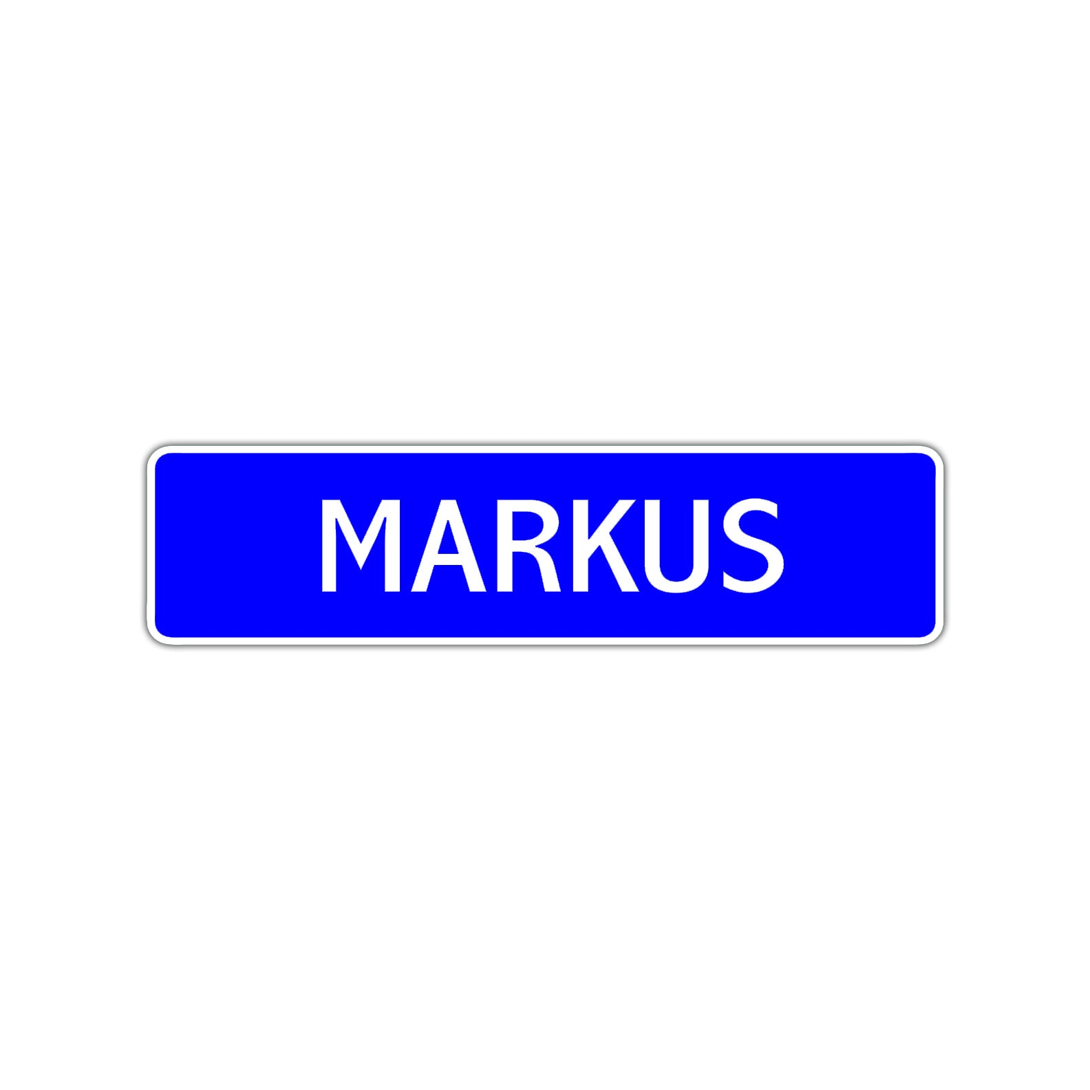 Markus Street Sign Children Name Room Plate