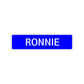 Ronnie Street Sign Children Name Room Plate