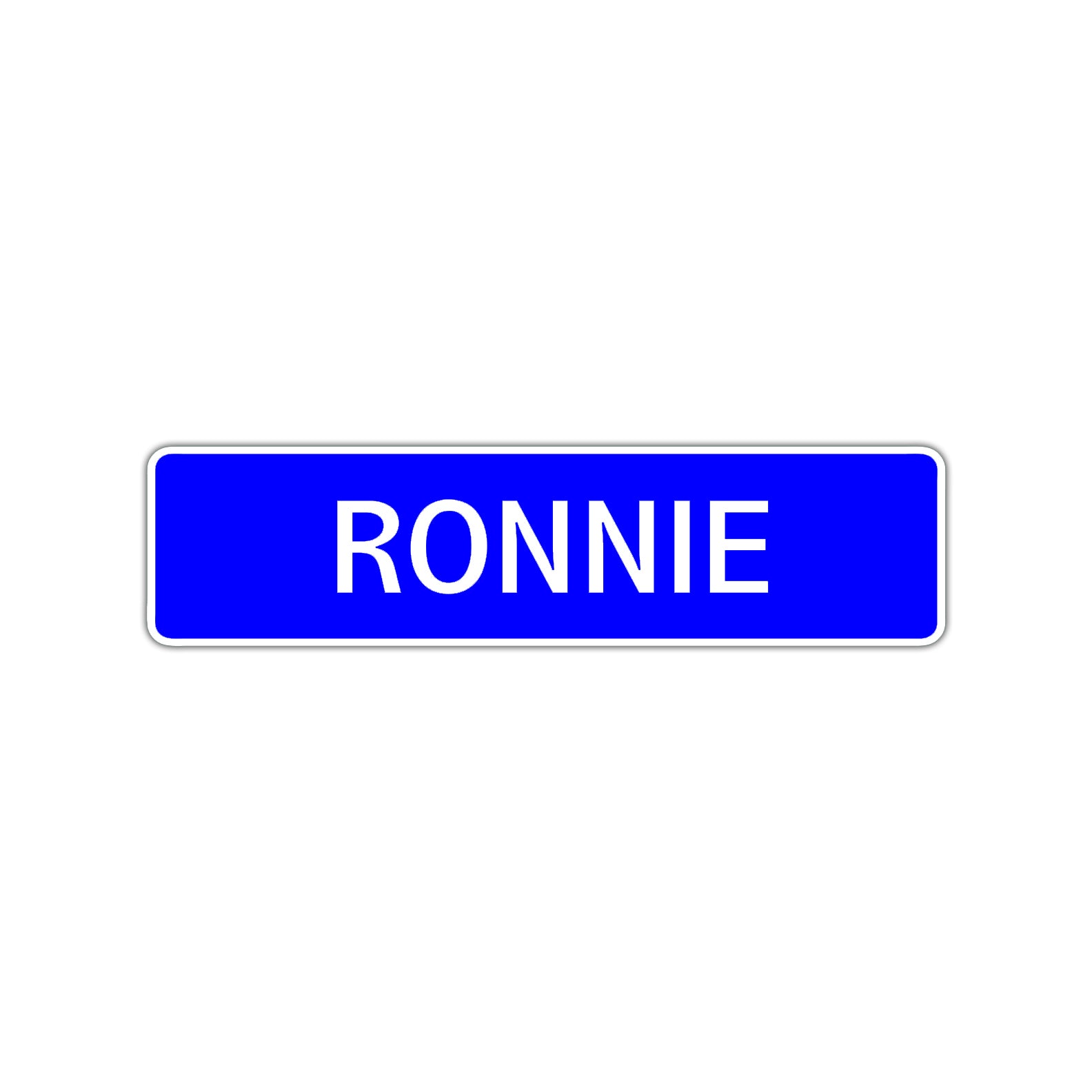 Ronnie Street Sign Children Name Room Plate