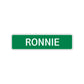 Ronnie Street Sign Children Name Room Plate