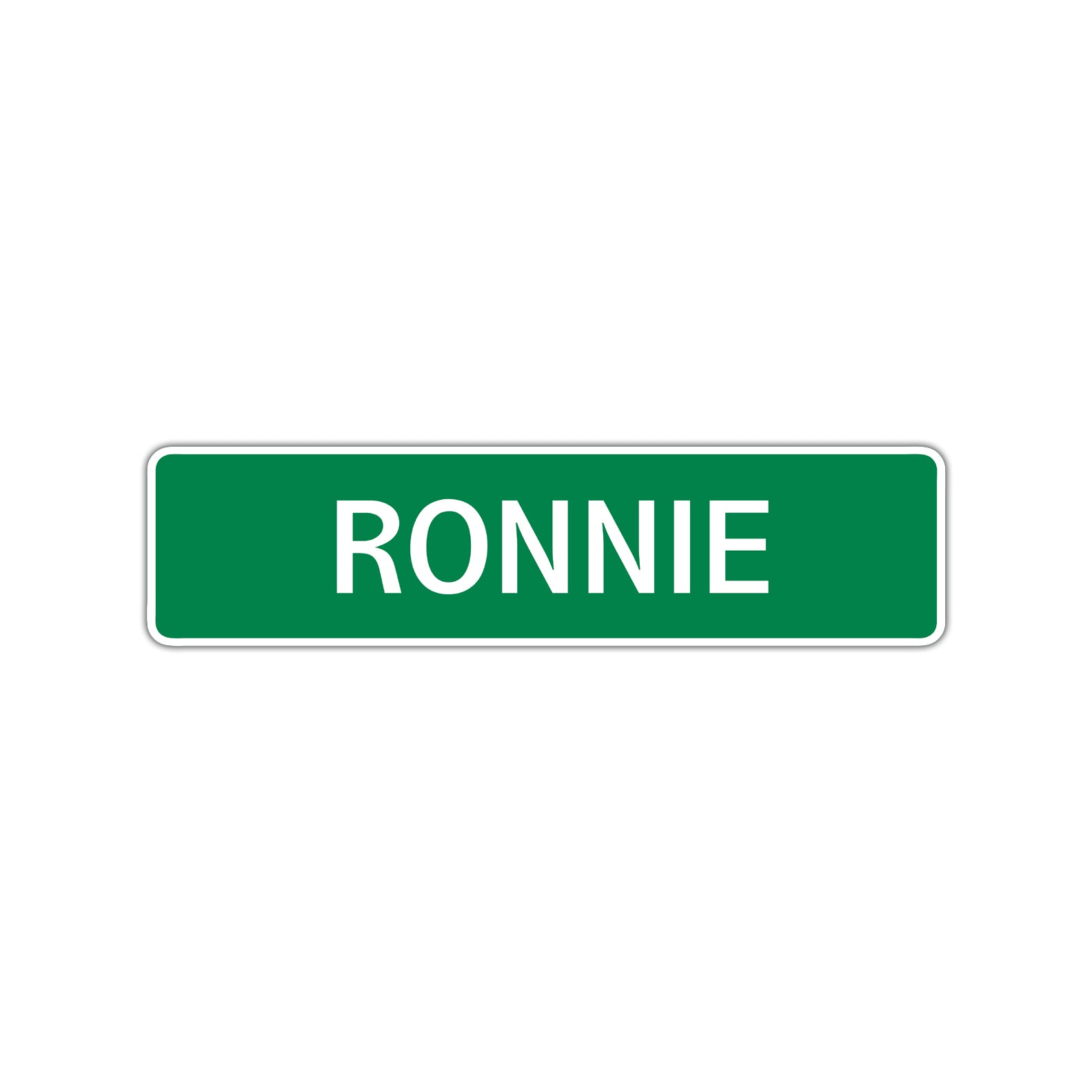 Ronnie Street Sign Children Name Room Plate