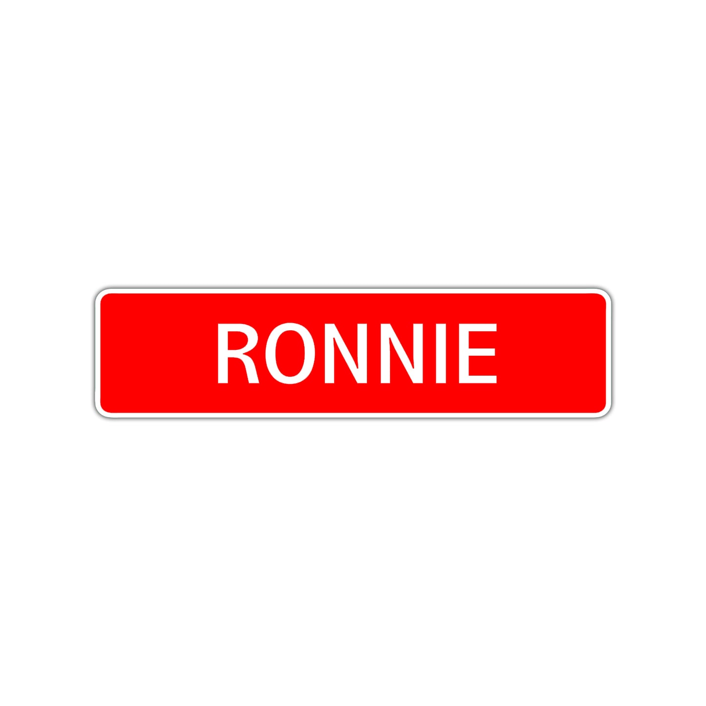 Ronnie Street Sign Children Name Room Plate