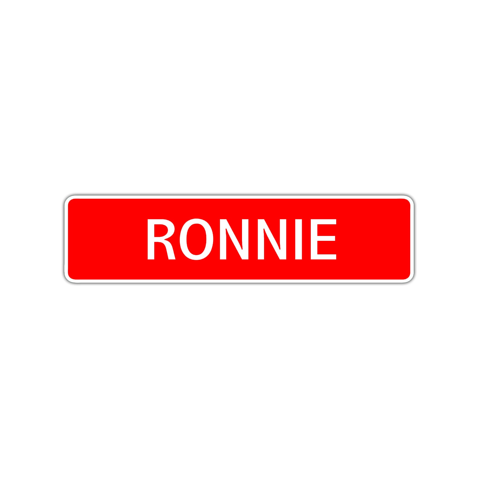 Ronnie Street Sign Children Name Room Plate