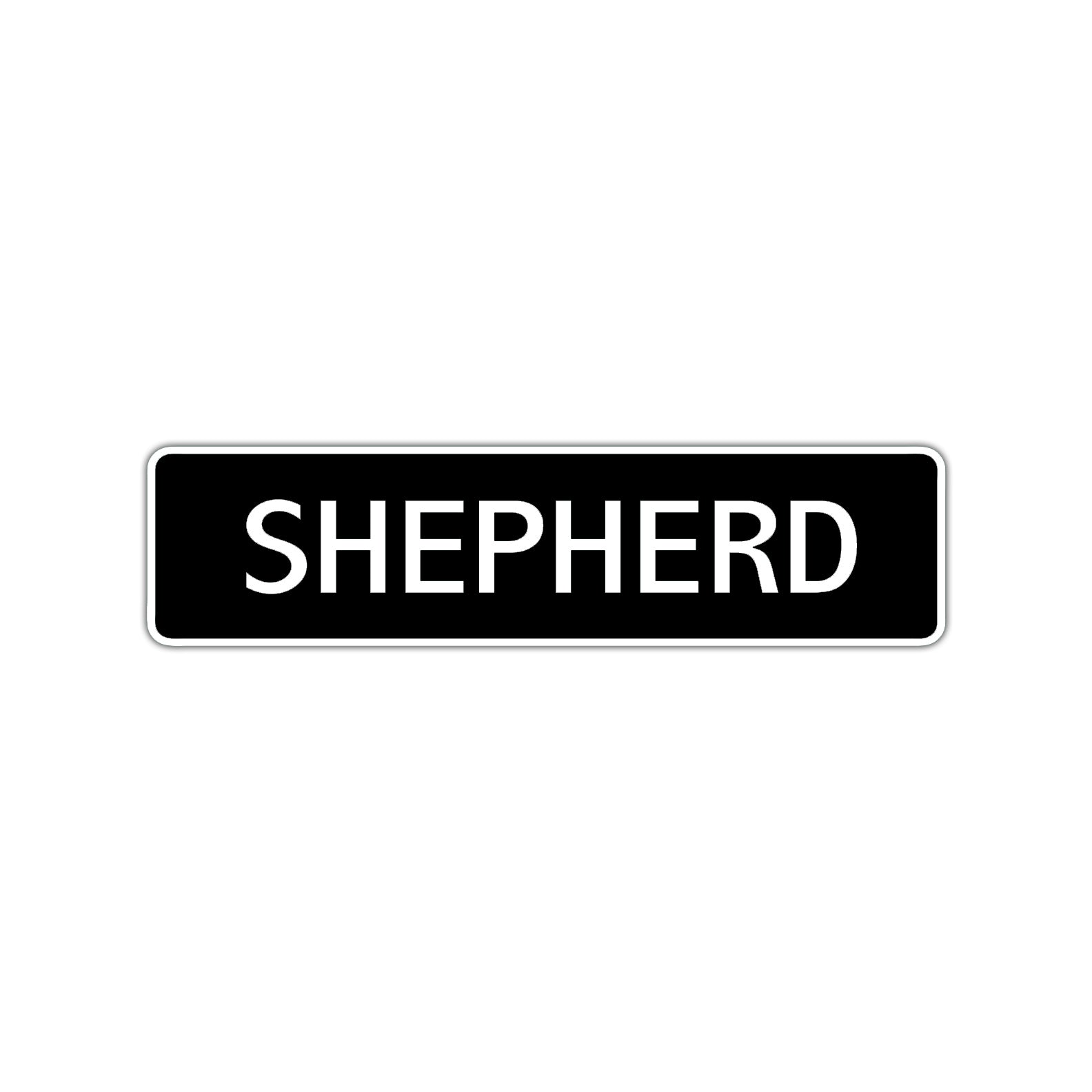 Shepherd Street Sign Children Name Room Plate