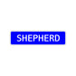 Shepherd Street Sign Children Name Room Plate