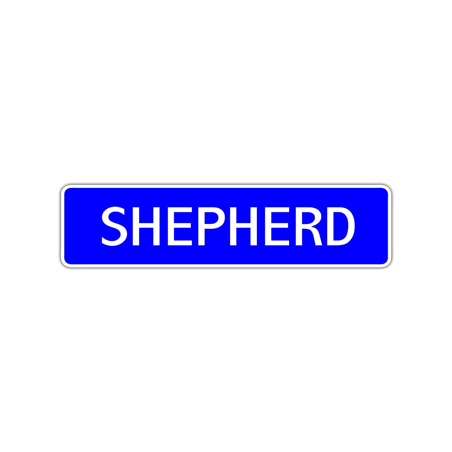 Shepherd Street Sign Children Name Room Plate