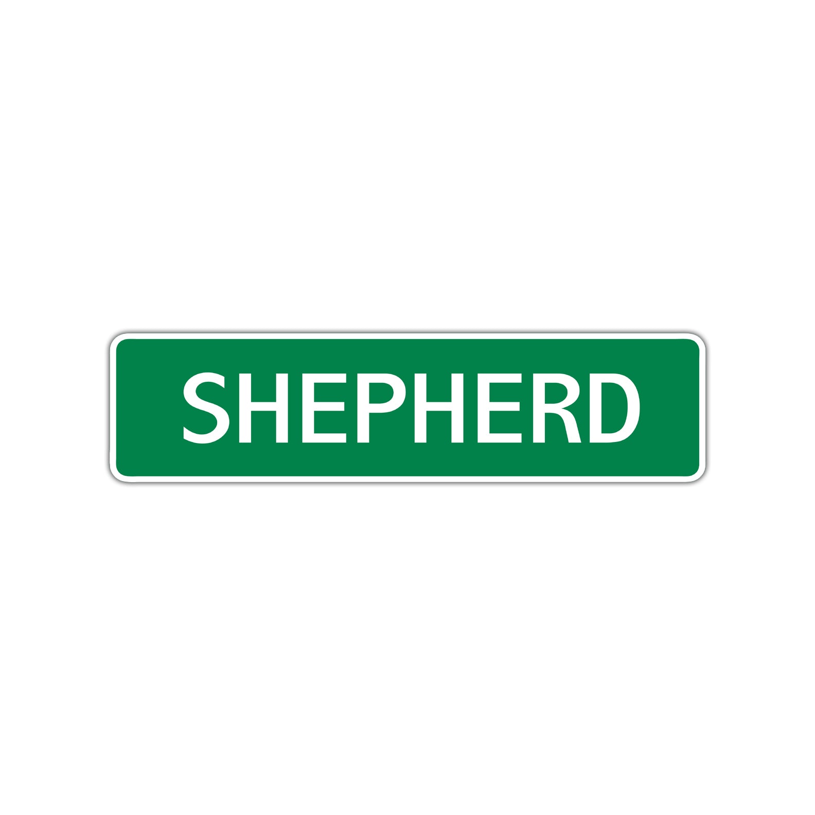 Shepherd Street Sign Children Name Room Plate