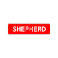 Shepherd Street Sign Children Name Room Plate