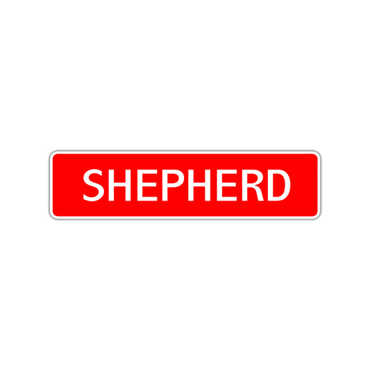 Shepherd Street Sign Children Name Room Plate