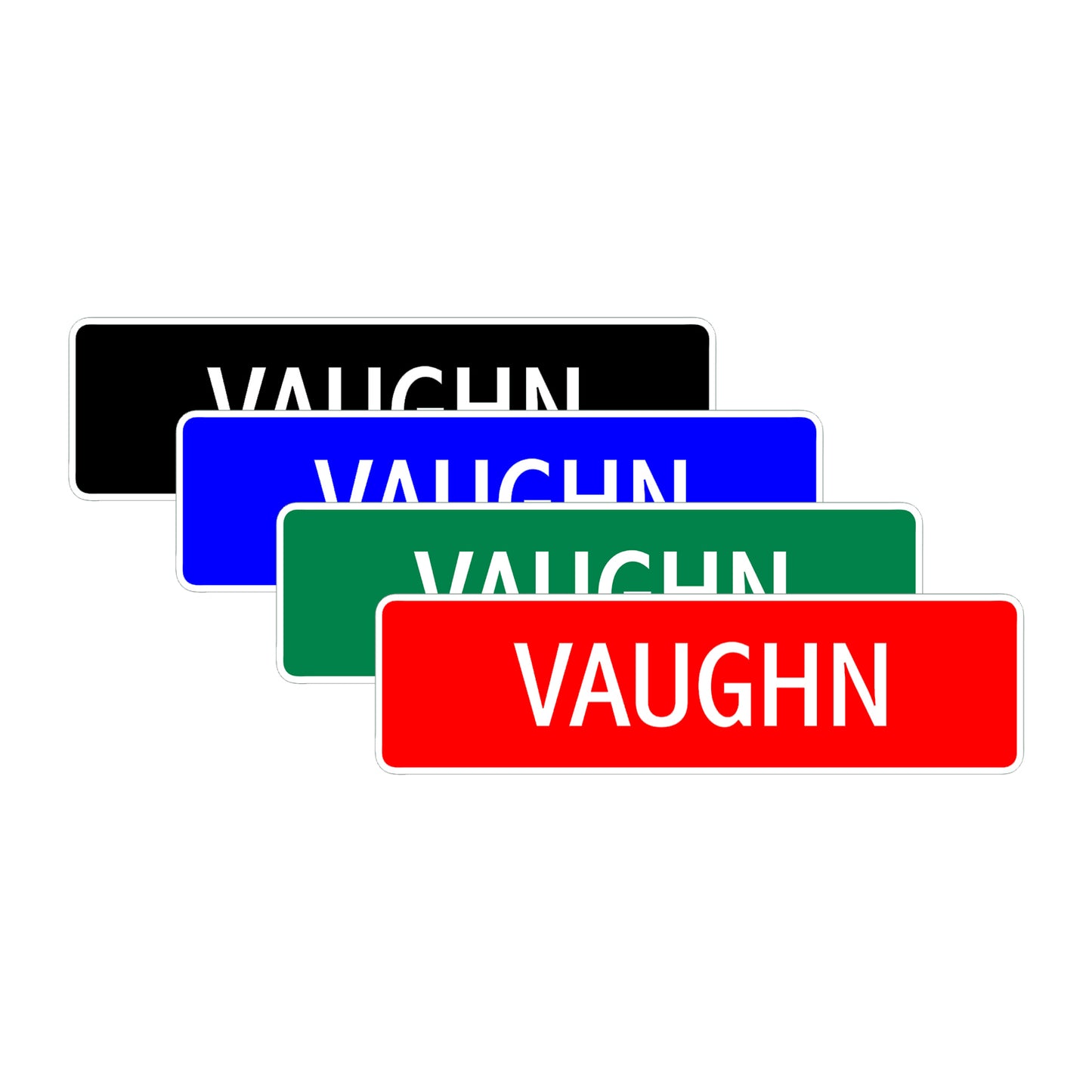 Vaughn Street Sign Children Name Room Plate