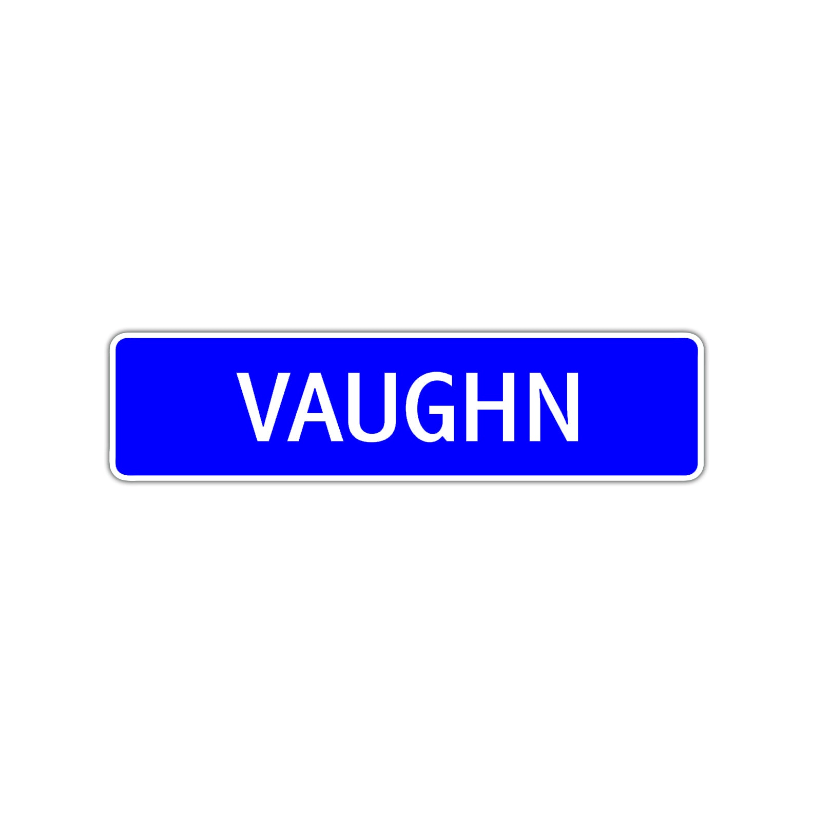 Vaughn Street Sign Children Name Room Plate