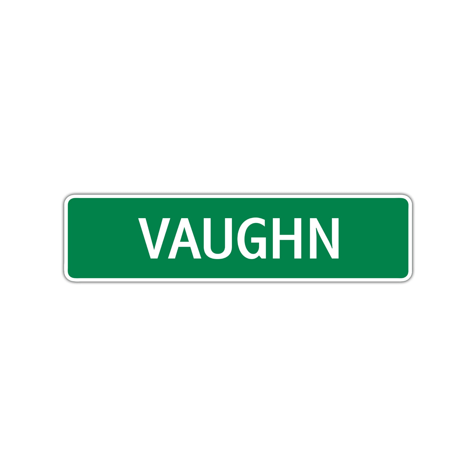 Vaughn Street Sign Children Name Room Plate