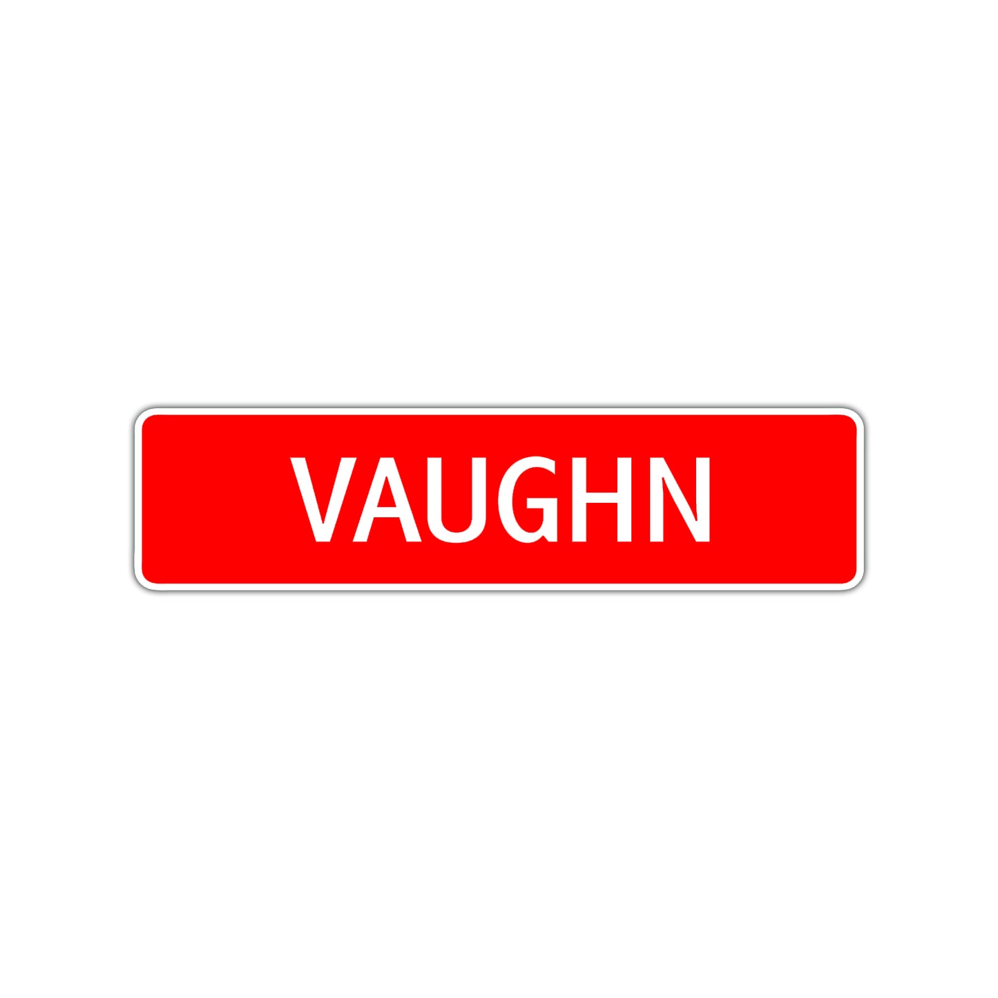 Vaughn Street Sign Children Name Room Plate
