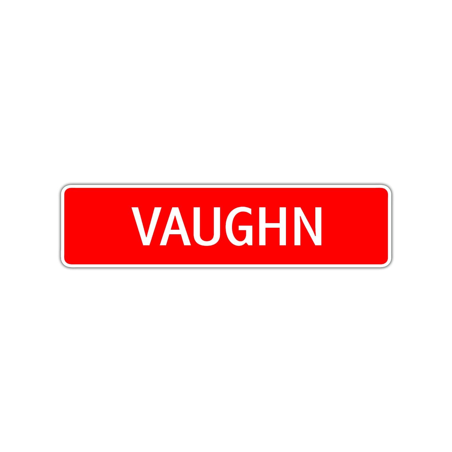 Vaughn Street Sign Children Name Room Plate