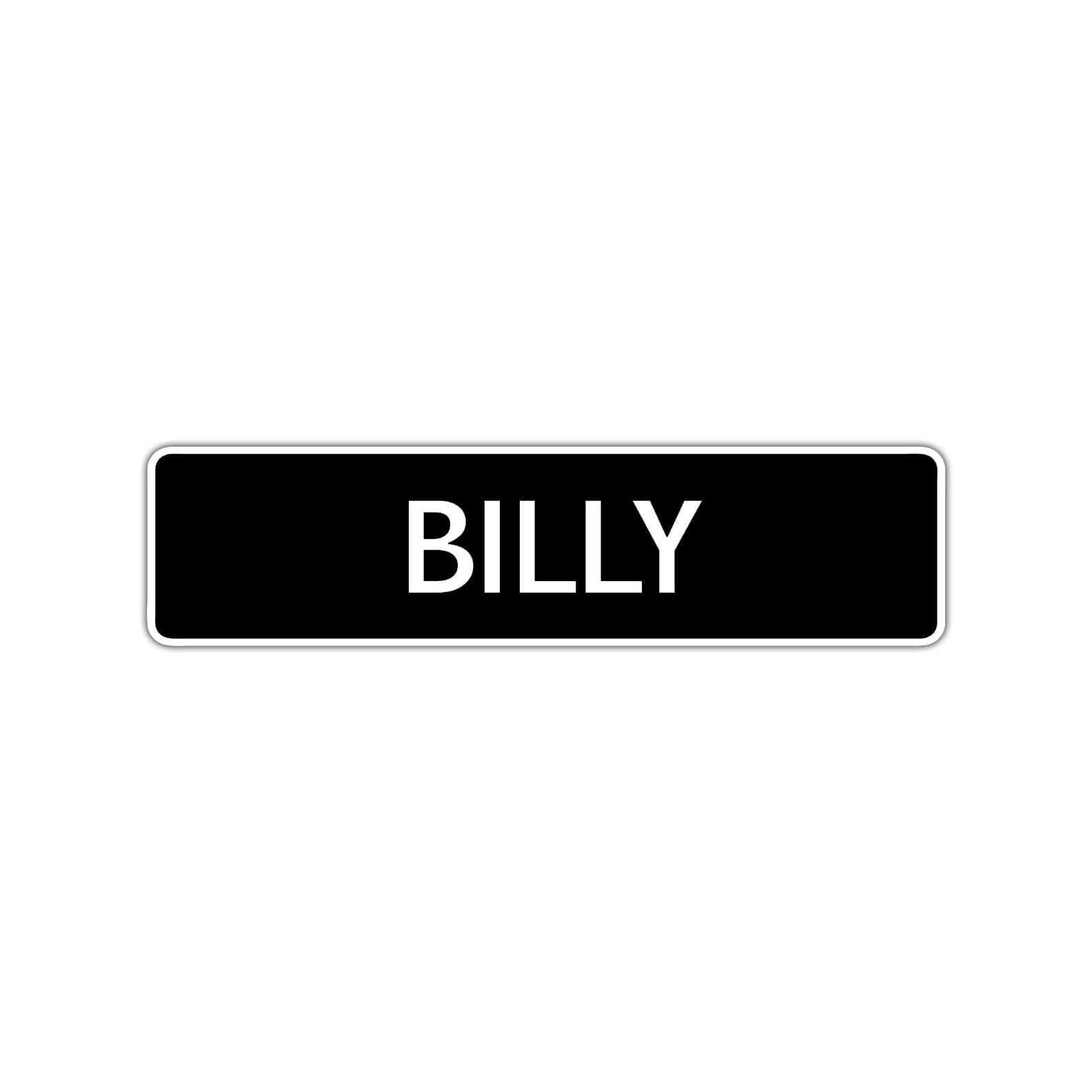 Billy Street Sign Children Name Room Plate