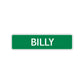 Billy Street Sign Children Name Room Plate