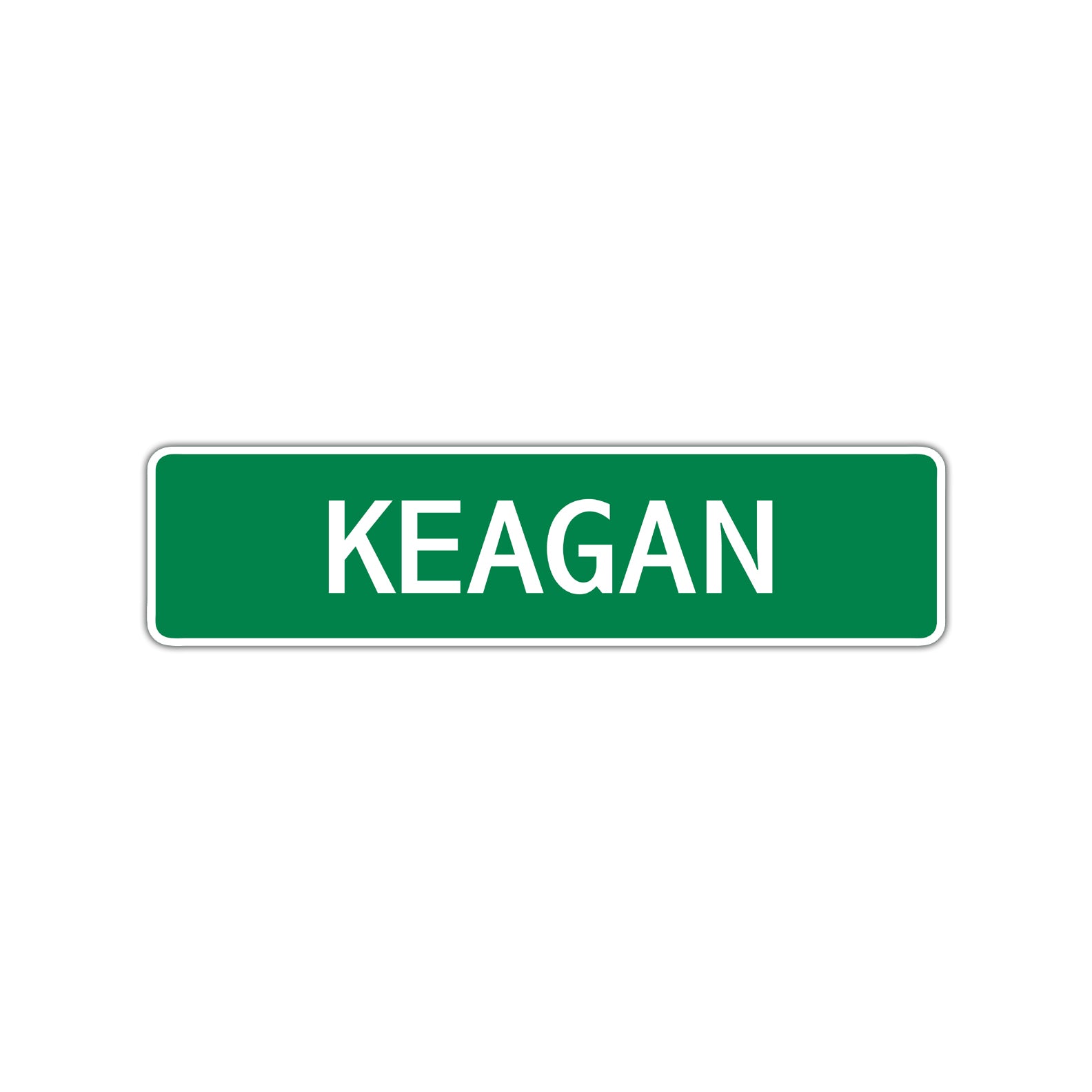 Keagan Street Sign Children Name Room Plate