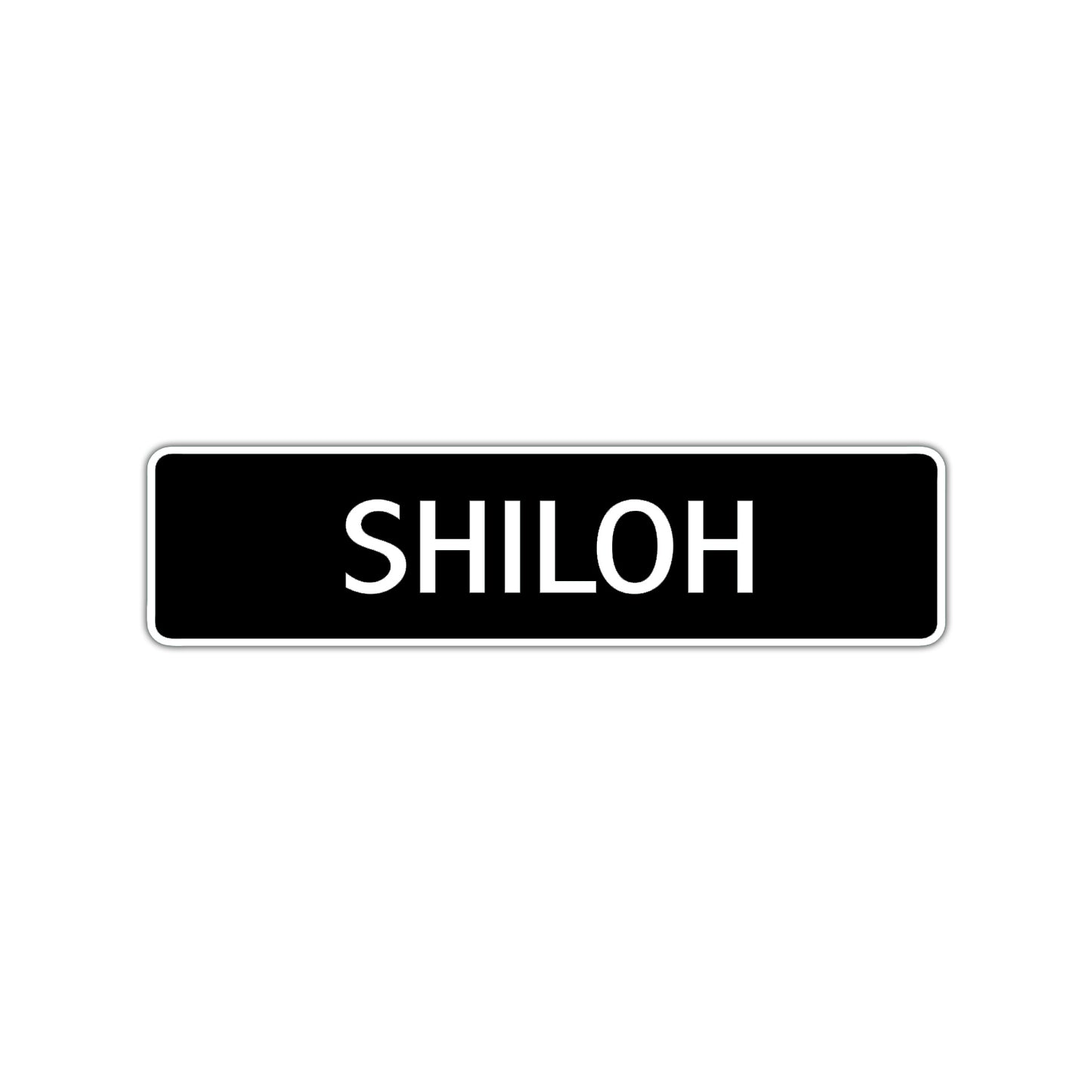 Shiloh Street Sign Children Name Room Plate