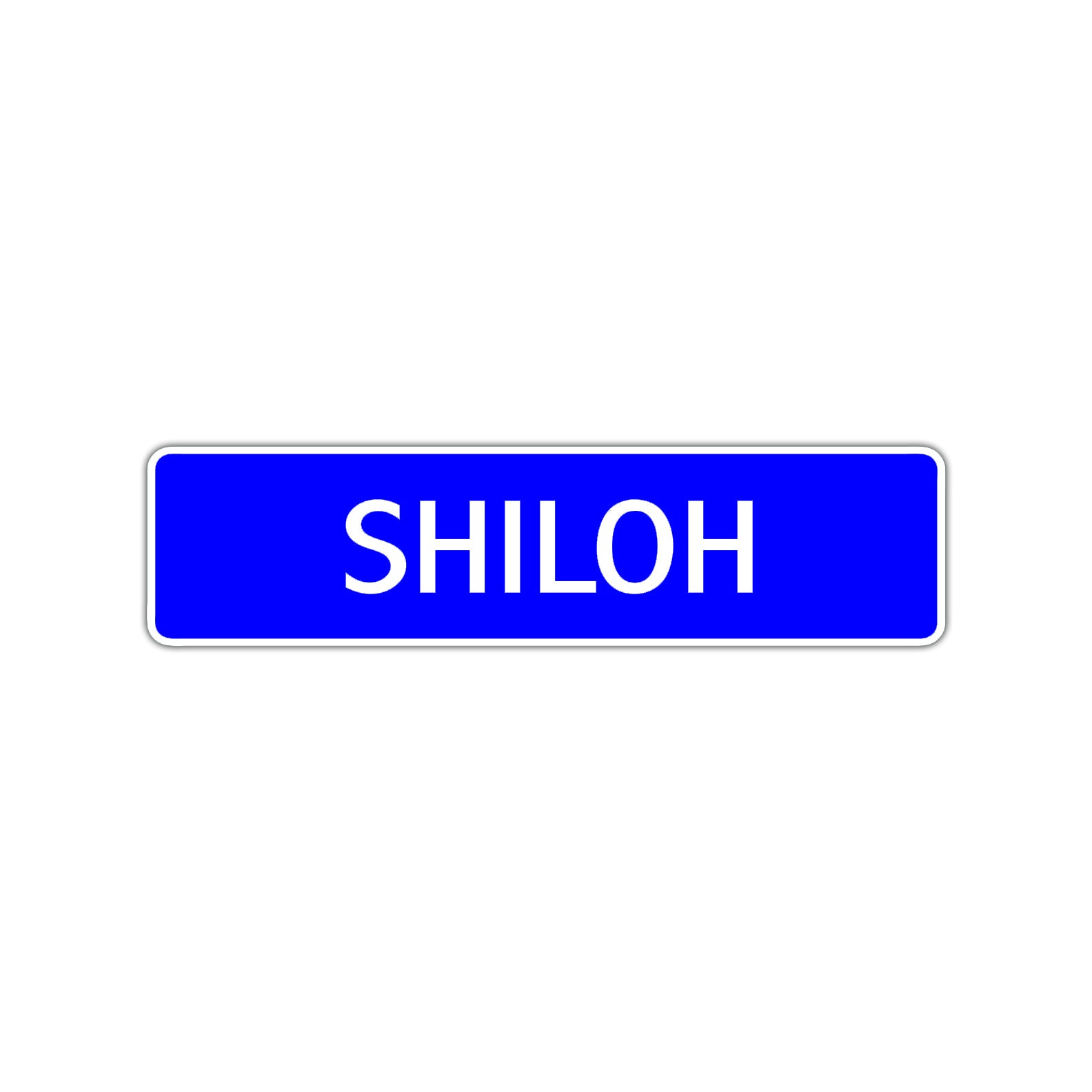 Shiloh Street Sign Children Name Room Plate