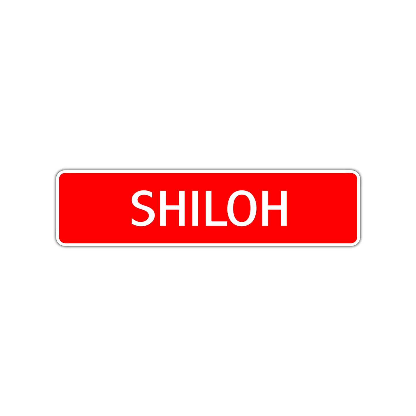 Shiloh Street Sign Children Name Room Plate
