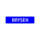 Brysen Street Sign Children Name Room Plate