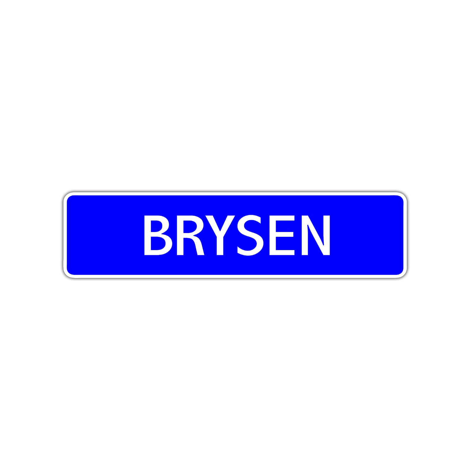 Brysen Street Sign Children Name Room Plate