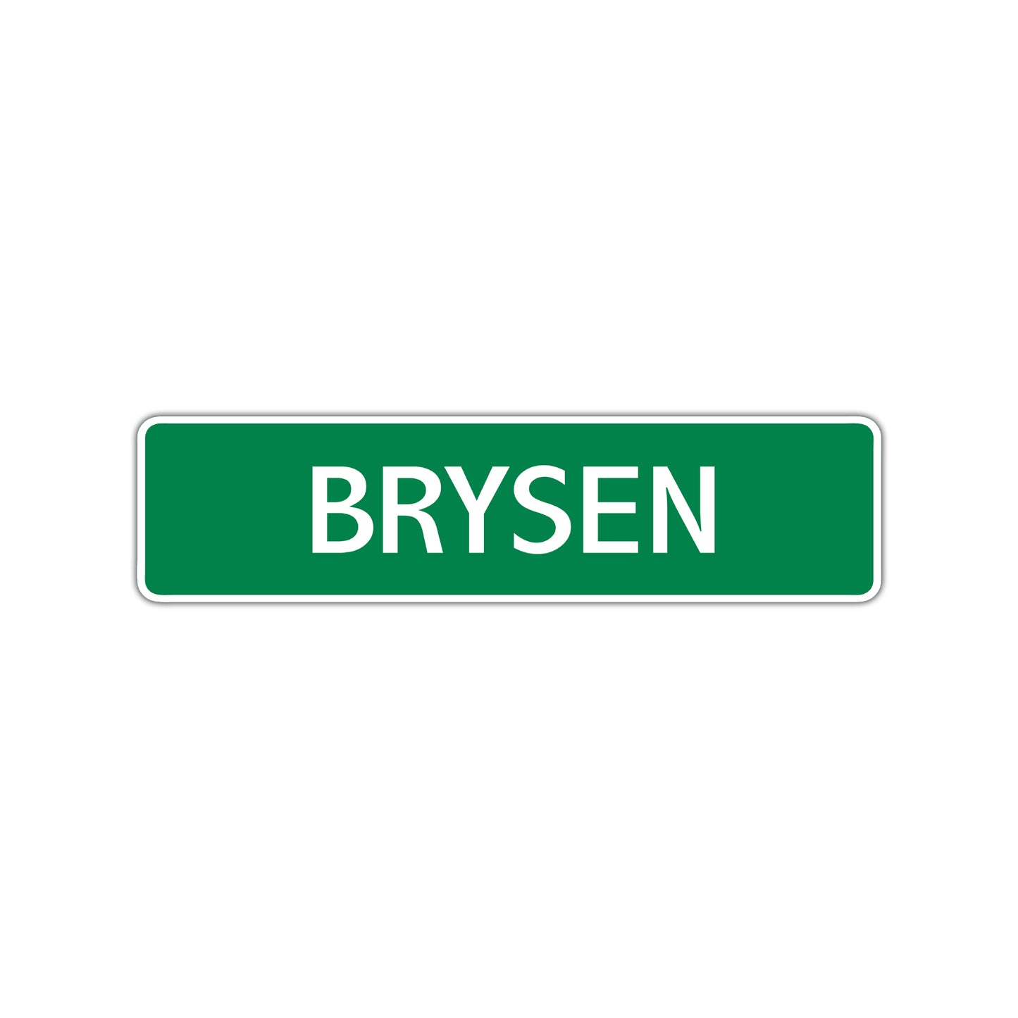 Brysen Street Sign Children Name Room Plate