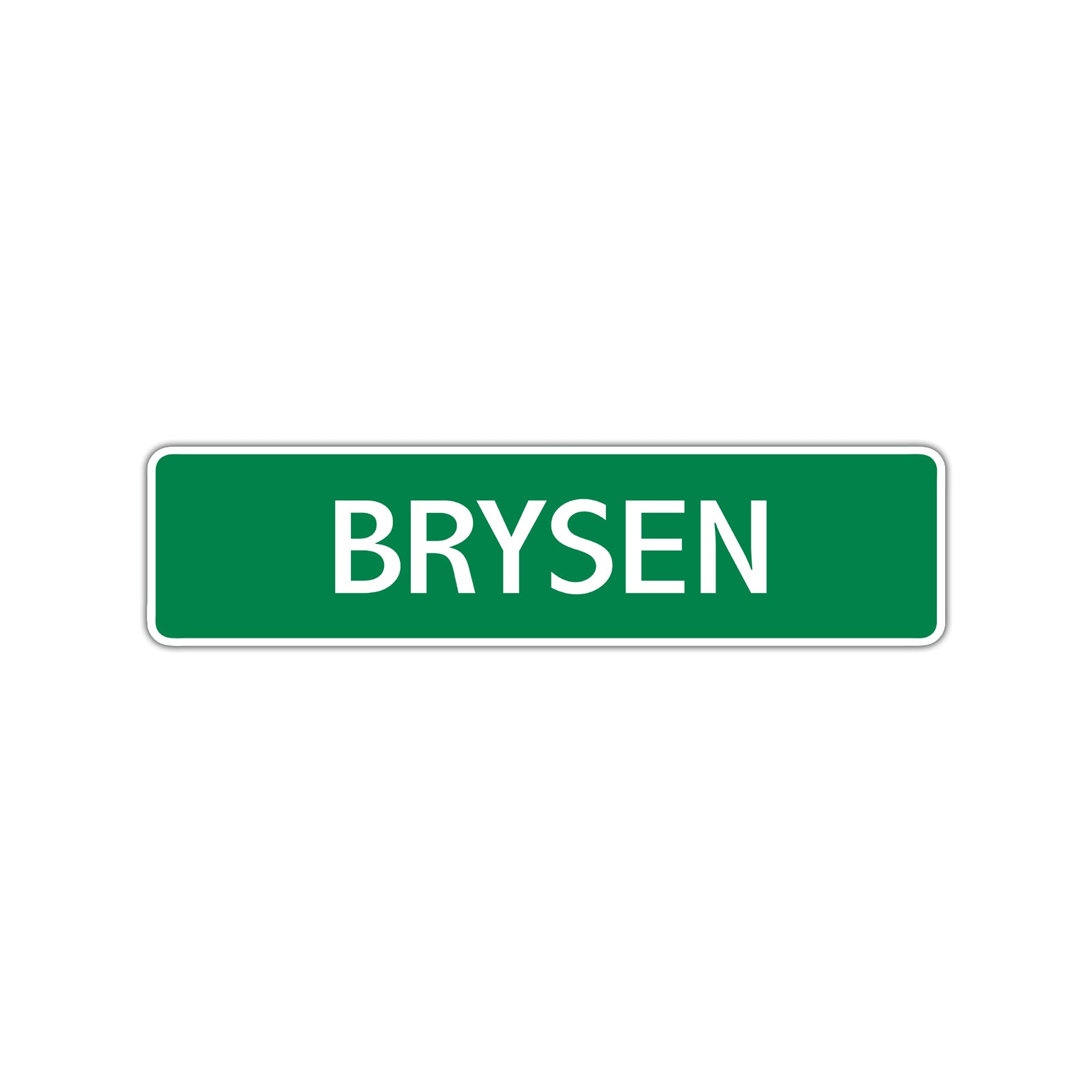 Brysen Street Sign Children Name Room Plate