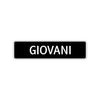 Giovani Street Sign Children Name Room Plate