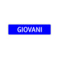 Giovani Street Sign Children Name Room Plate