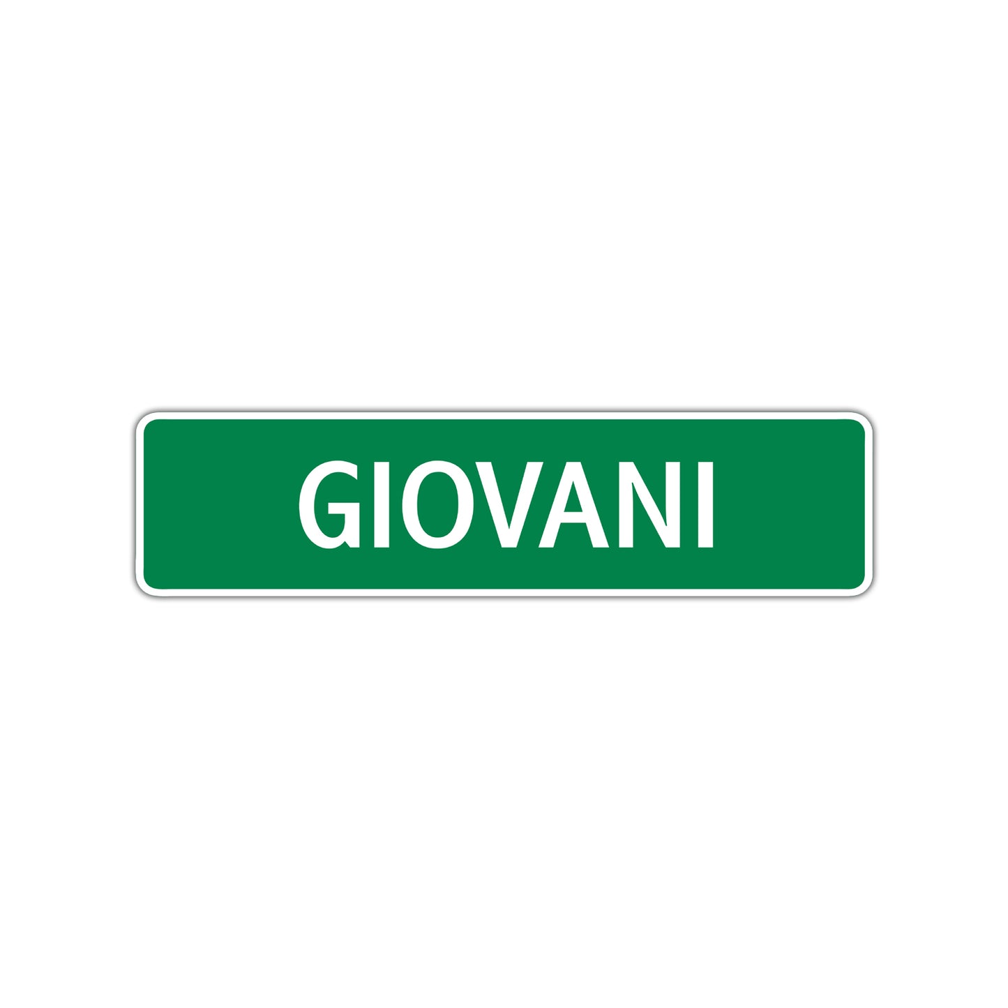 Giovani Street Sign Children Name Room Plate