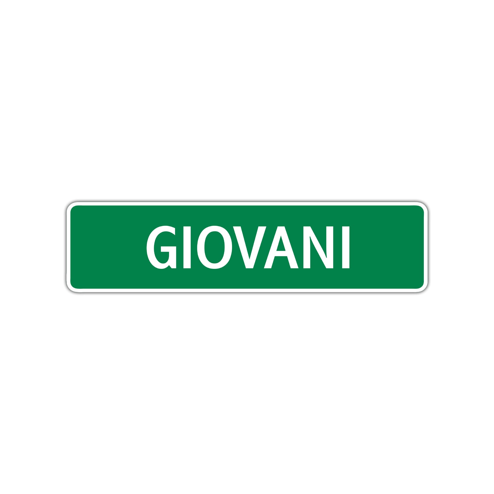 Giovani Street Sign Children Name Room Plate
