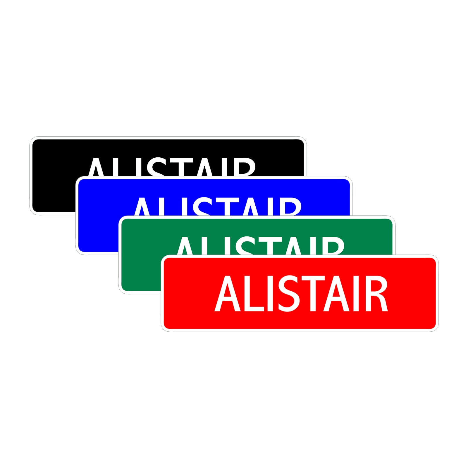 Alistair Street Sign Children Name Room Plate
