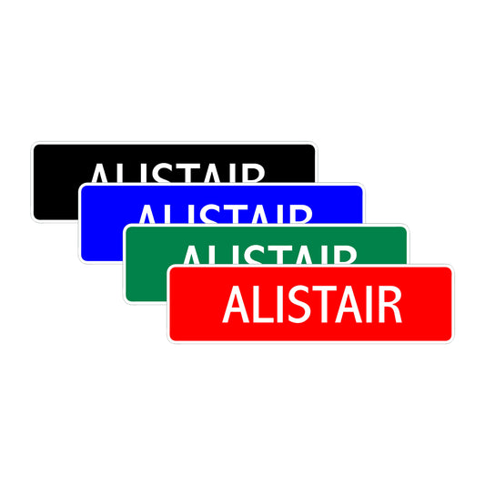 Alistair Street Sign Children Name Room Plate