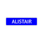 Alistair Street Sign Children Name Room Plate
