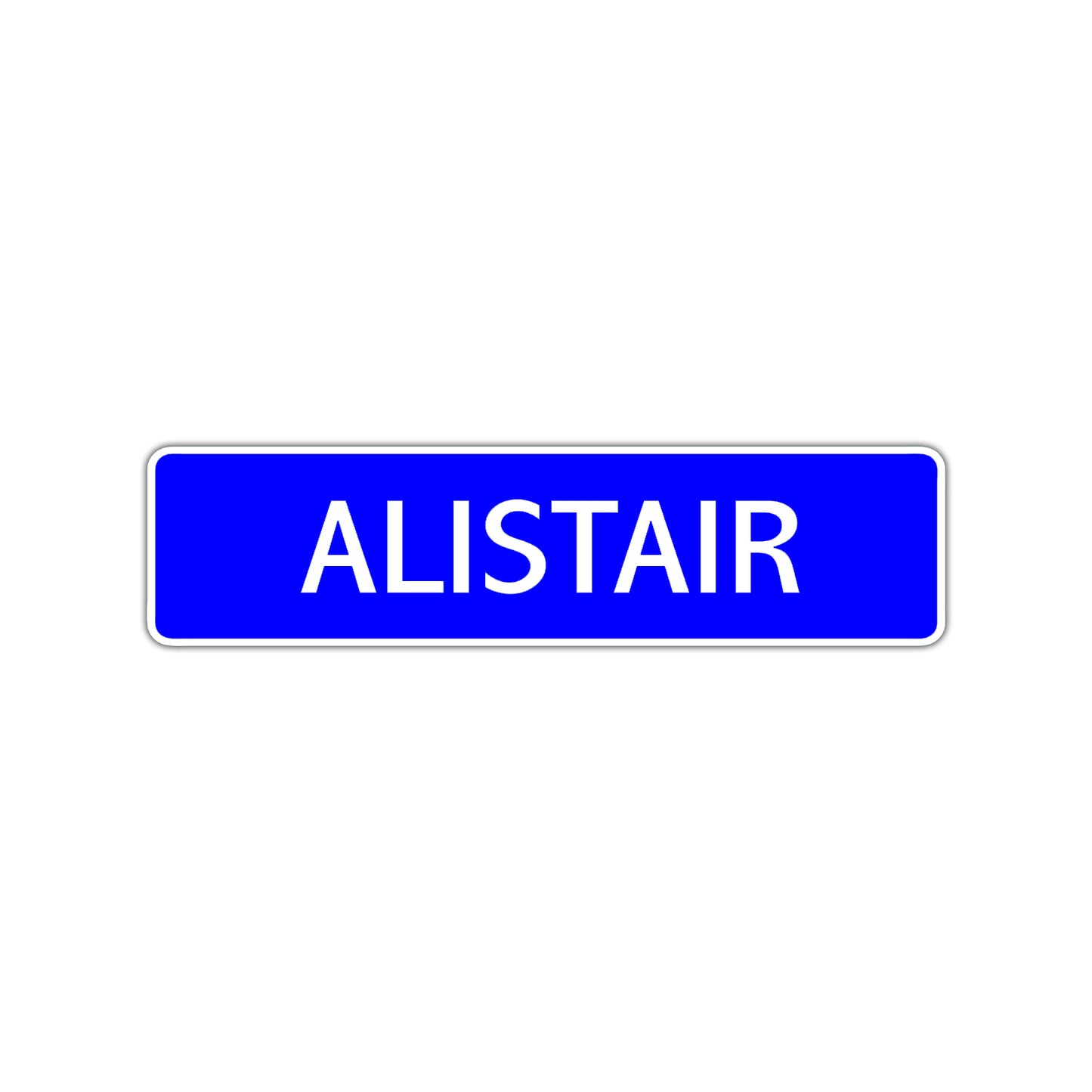 Alistair Street Sign Children Name Room Plate