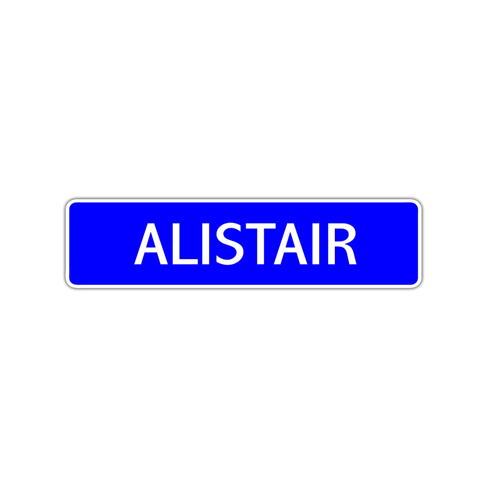 Alistair Street Sign Children Name Room Plate