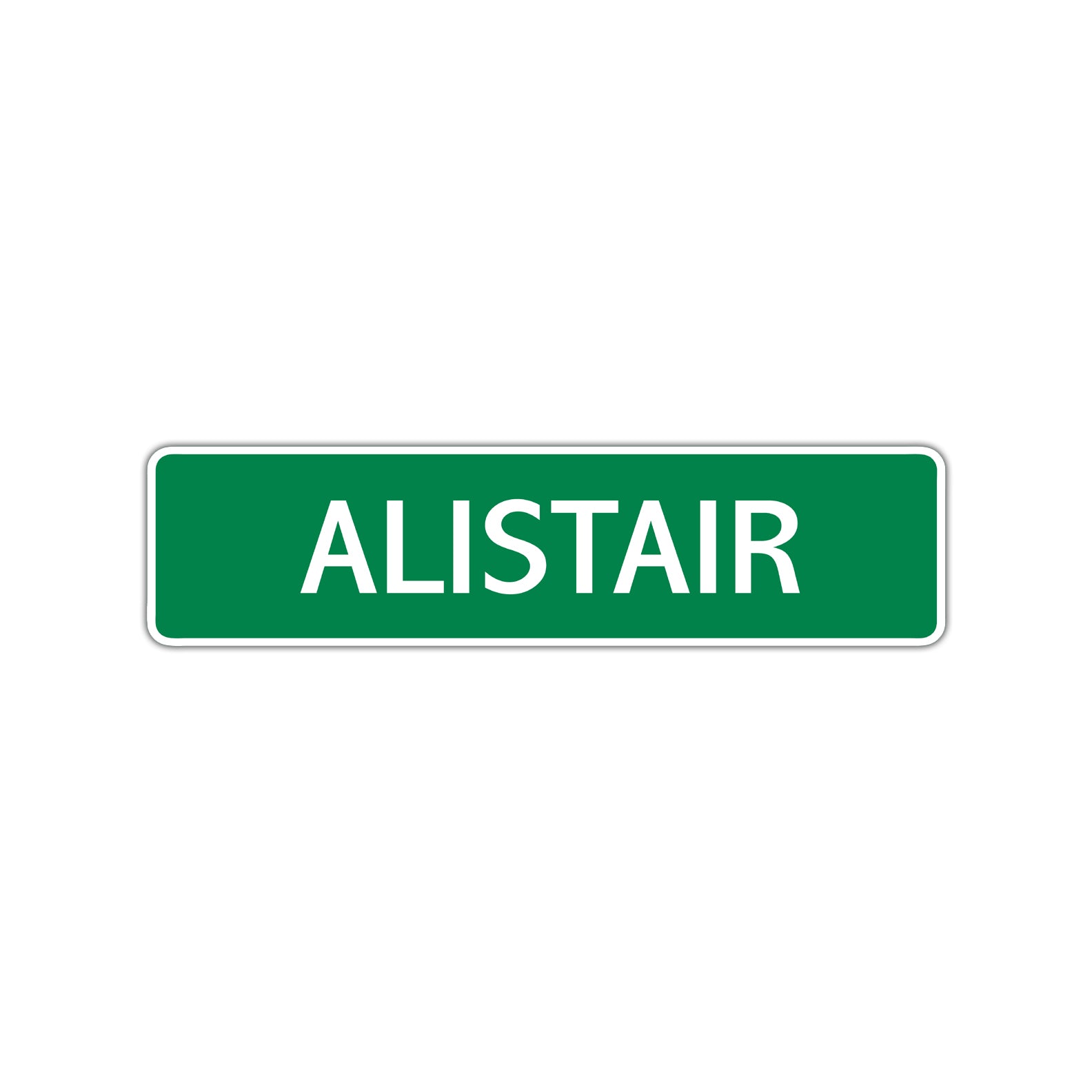 Alistair Street Sign Children Name Room Plate
