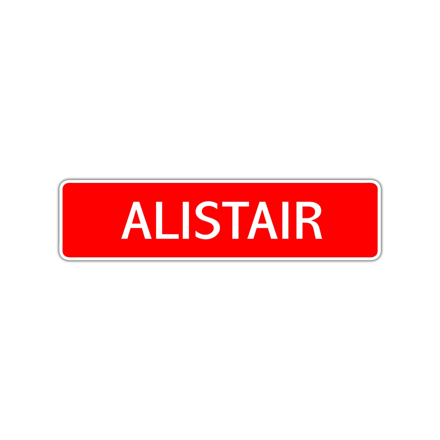 Alistair Street Sign Children Name Room Plate