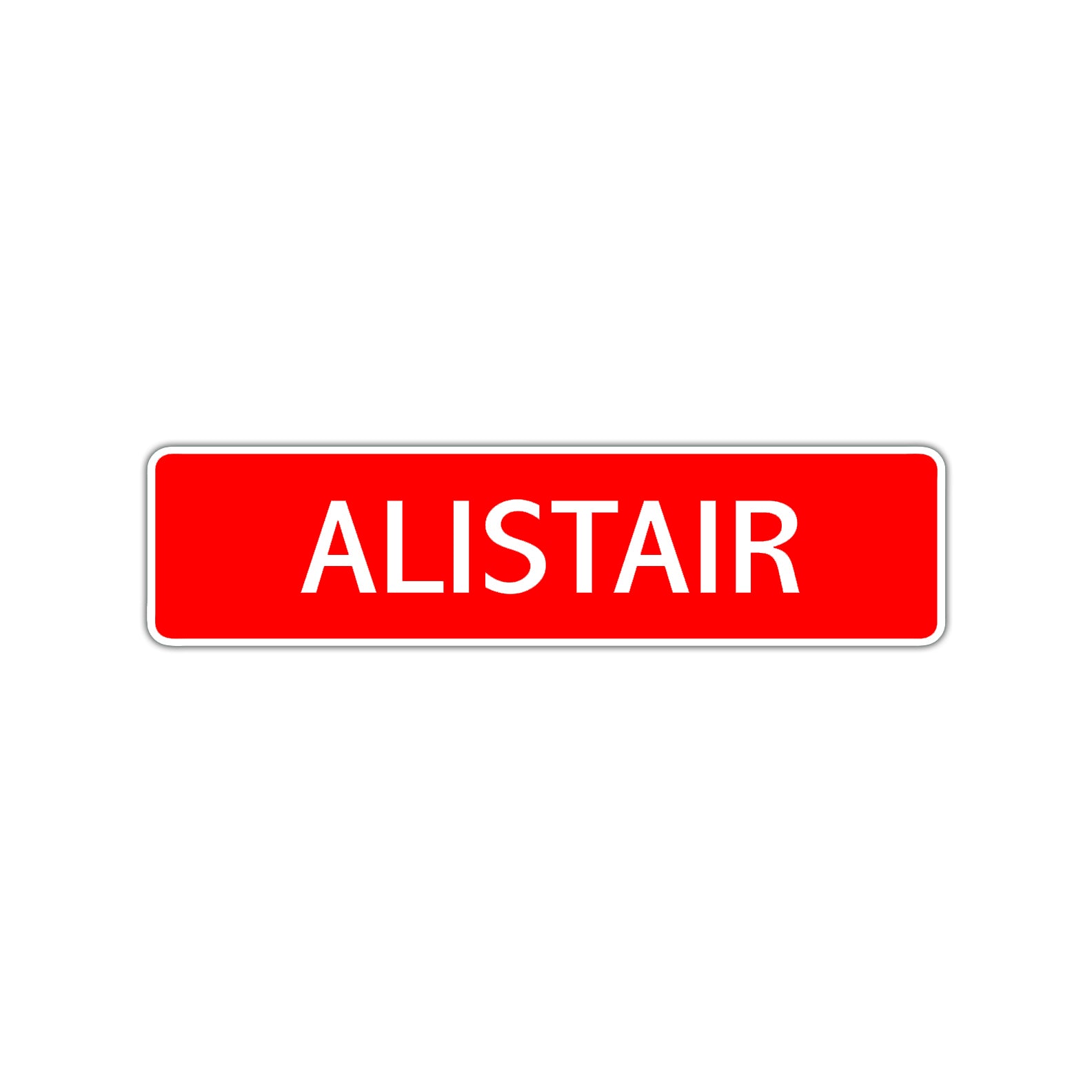 Alistair Street Sign Children Name Room Plate