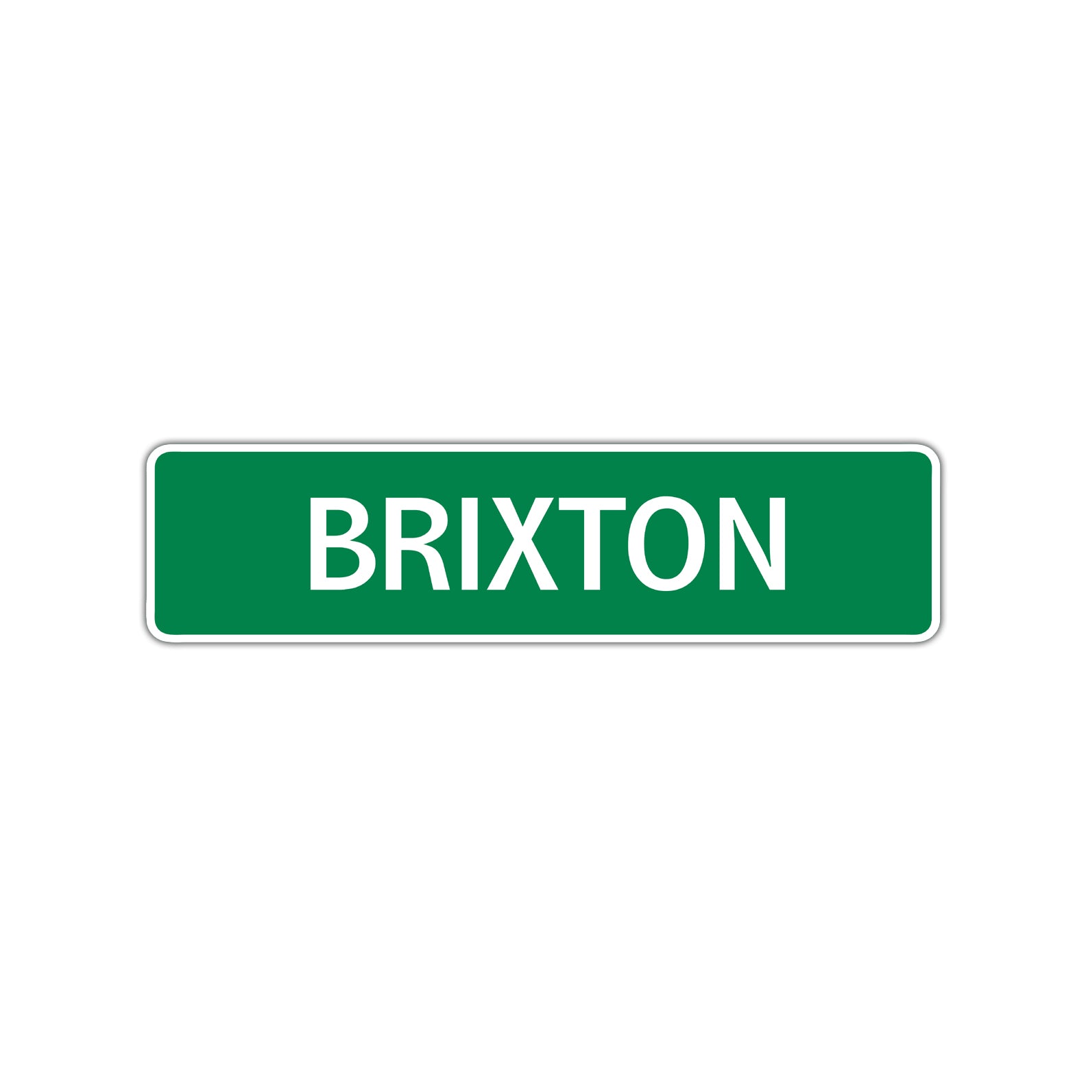 Brixton Street Sign Children Name Room Plate
