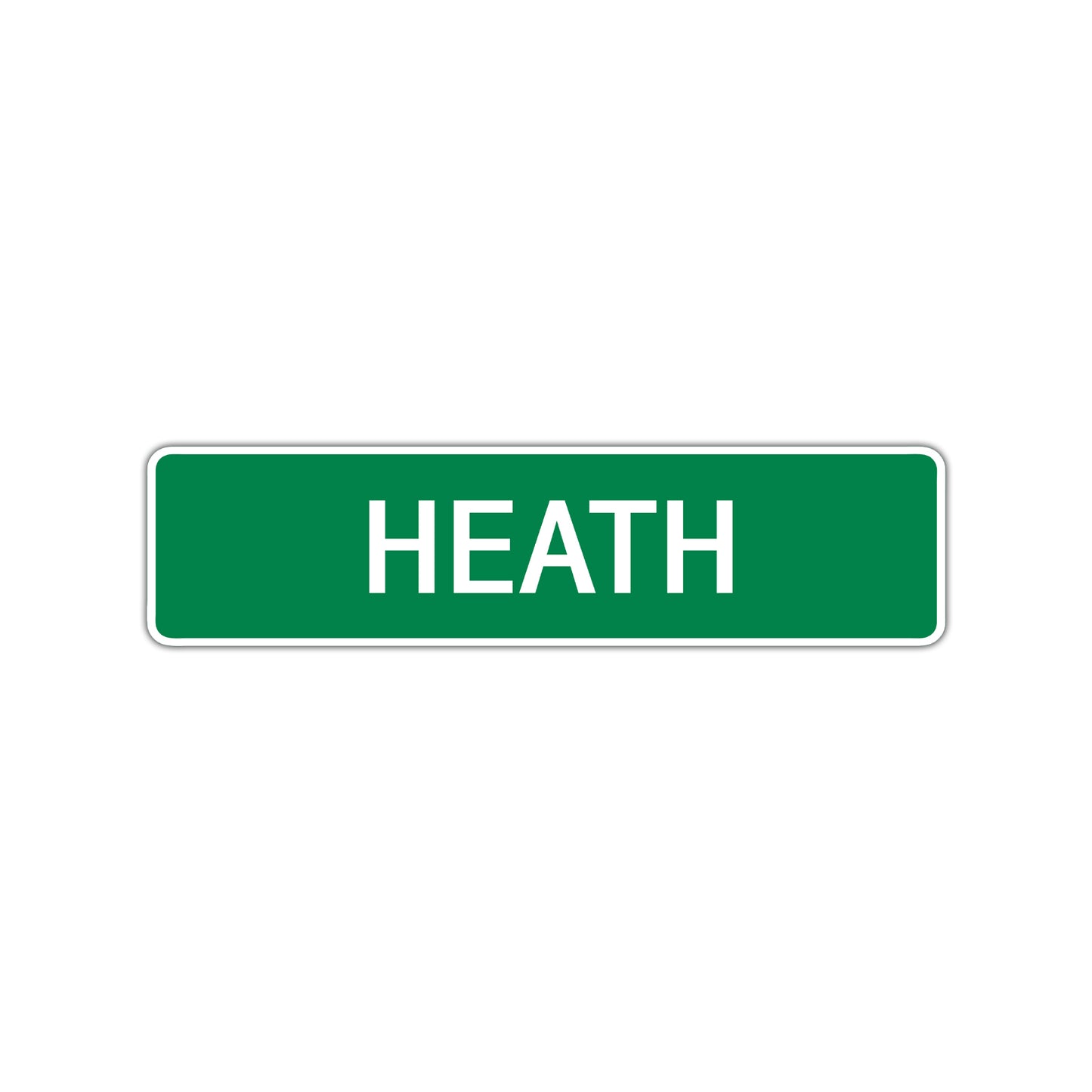 Heath Street Sign Children Name Room Plate