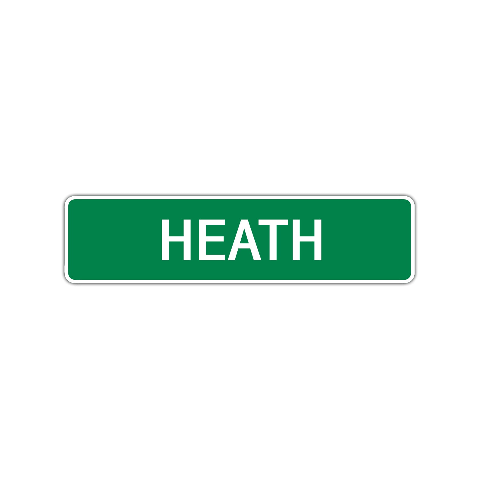 Heath Street Sign Children Name Room Plate