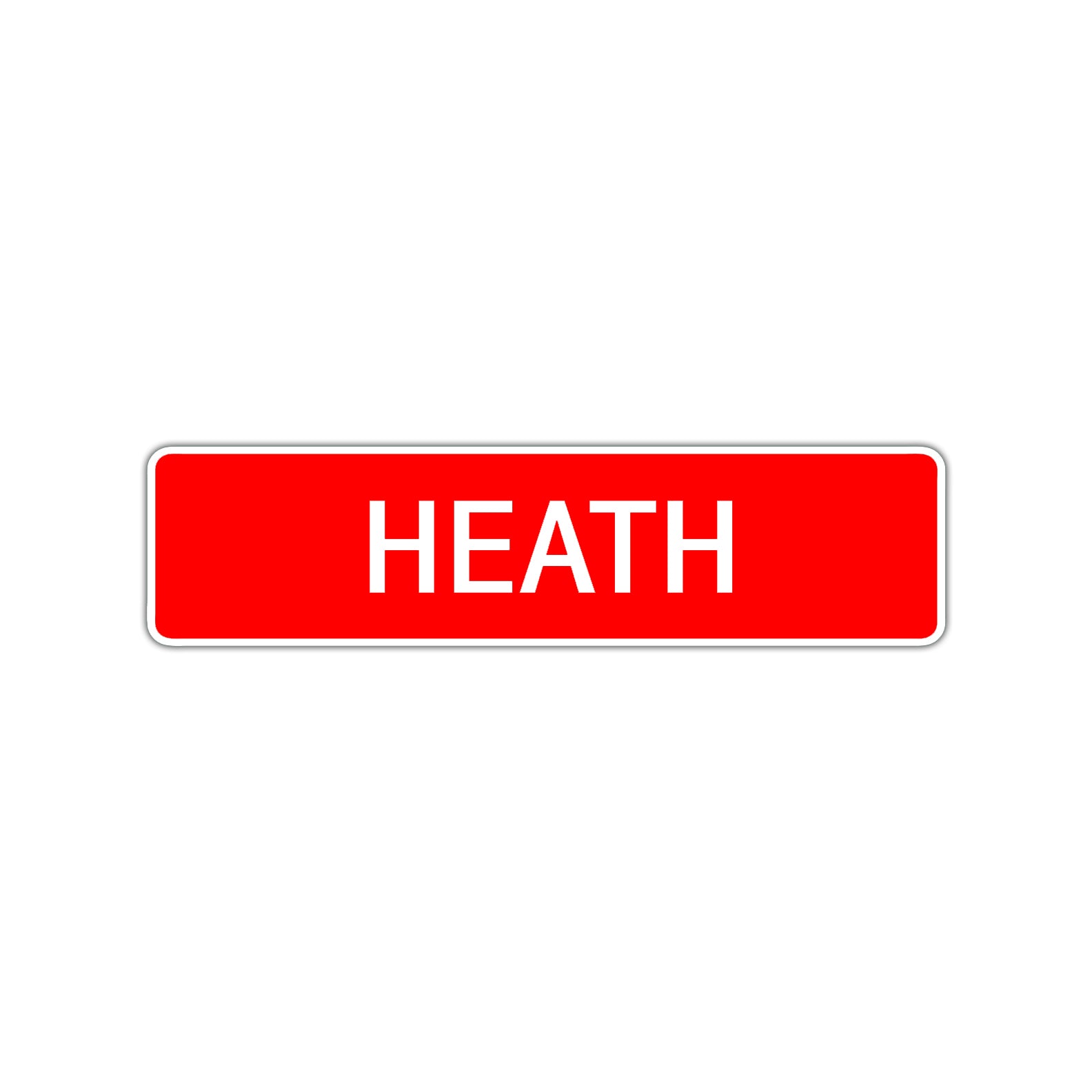 Heath Street Sign Children Name Room Plate