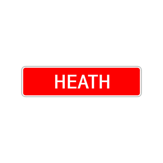 Heath Street Sign Children Name Room Plate