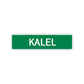 Kalel Street Sign Children Name Room Plate